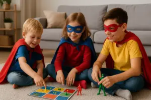 Quali giochi a tema fumetti possono essere condivisi dai bimbi di età diverse? Strategie che evitano discussioni