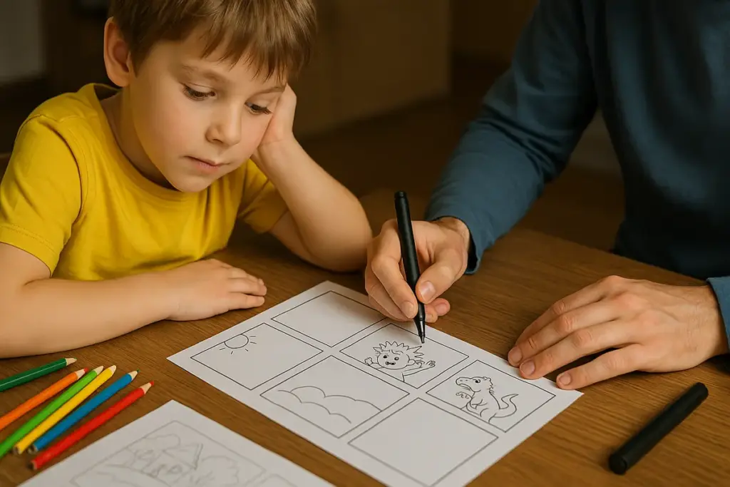 Come si trasforma una storia inventata dai bambini in un fumetto DIY? L’approccio che coinvolge anche i più timidi