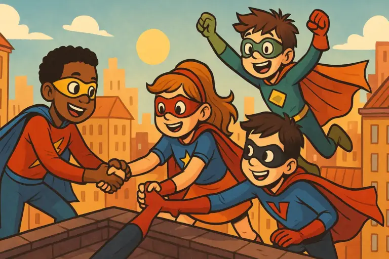 Supereroi nei fumetti per bambini: Perché i giochi cooperativi ispirati alle storie funzionano meglio