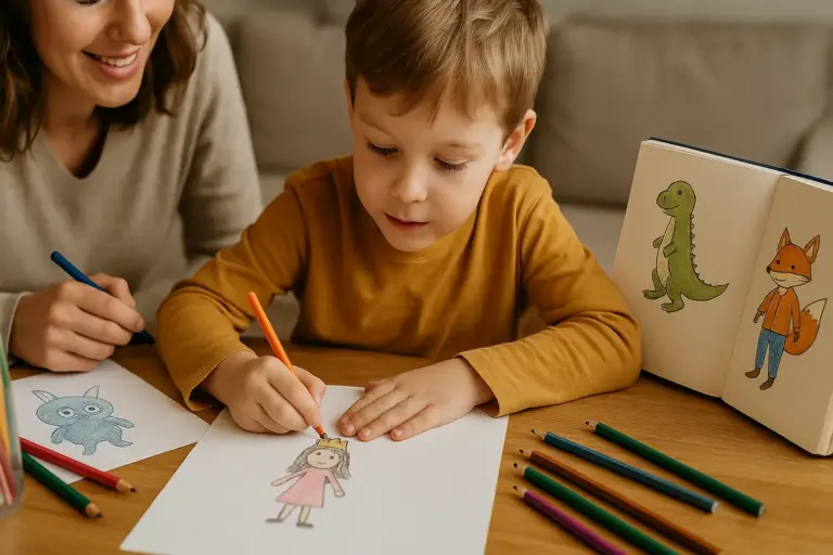 Come aiutare i bambini a creare personaggi a misura della loro storia? Il metodo che rende tutto facile