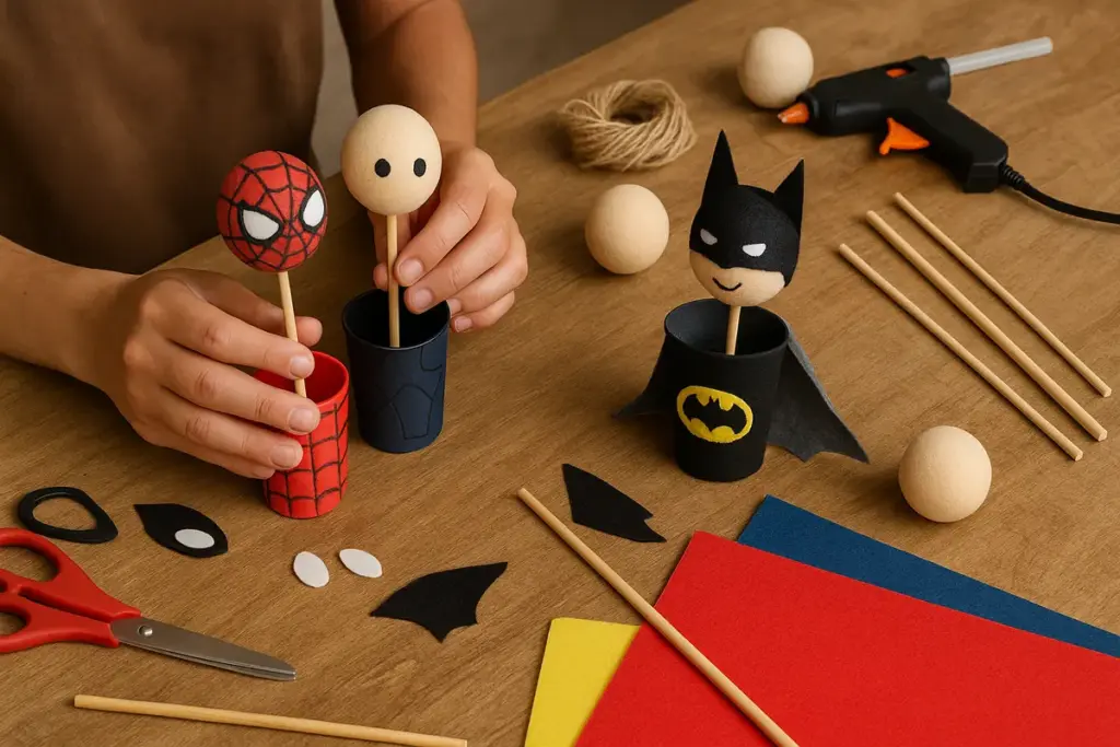 Costruire burattini con i personaggi dei fumetti preferiti dai bambini: Spunti pratici per laboratori originali