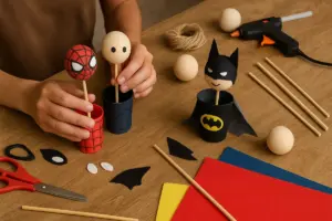Costruire burattini con i personaggi dei fumetti preferiti dai bambini: Spunti pratici per laboratori originali