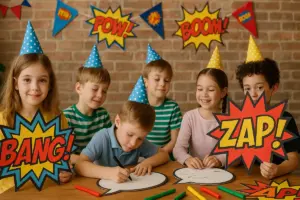 Giochi fai-da-te a tema fumetti per la festa di compleanno: Idee che fanno partecipare anche i bambini più timidi