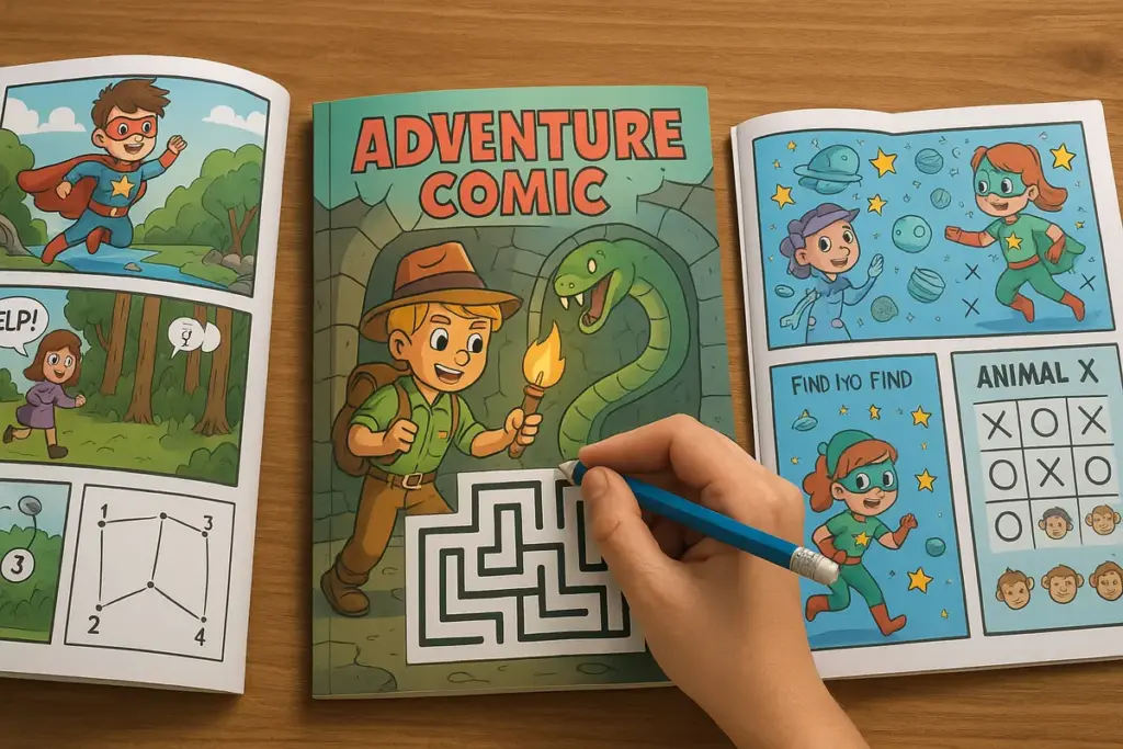 Fumetti-gioco interattivi per bambini: La selezione di titoli con il maggior coinvolgimento pratico