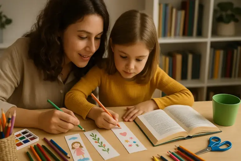 Come fare segnalibri illustrati insieme ai bambini? Un’attività che li fa amare la lettura