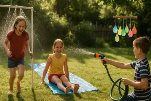 Giochi d’acqua in giardino: 4 idee fai-da-te per i pomeriggi di canicola