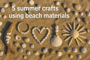 5 lavoretti estivi con materiali da spiaggia (conchiglie comprese)