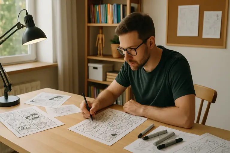 Laboratorio fumetti a casa: gli spazi che fanno davvero la differenza