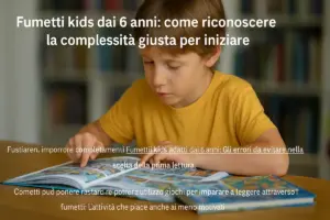 Fumetti kids dai 6 anni: come riconoscere la complessità giusta per iniziare