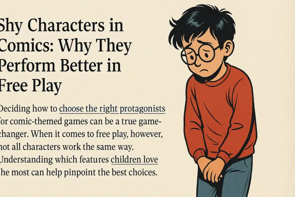 Protagonisti timidi nei fumetti: perché funzionano meglio nei giochi liberi