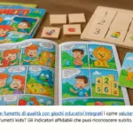 Fumetti kids con giochi educativi: il criterio grafico che cambia la scelta