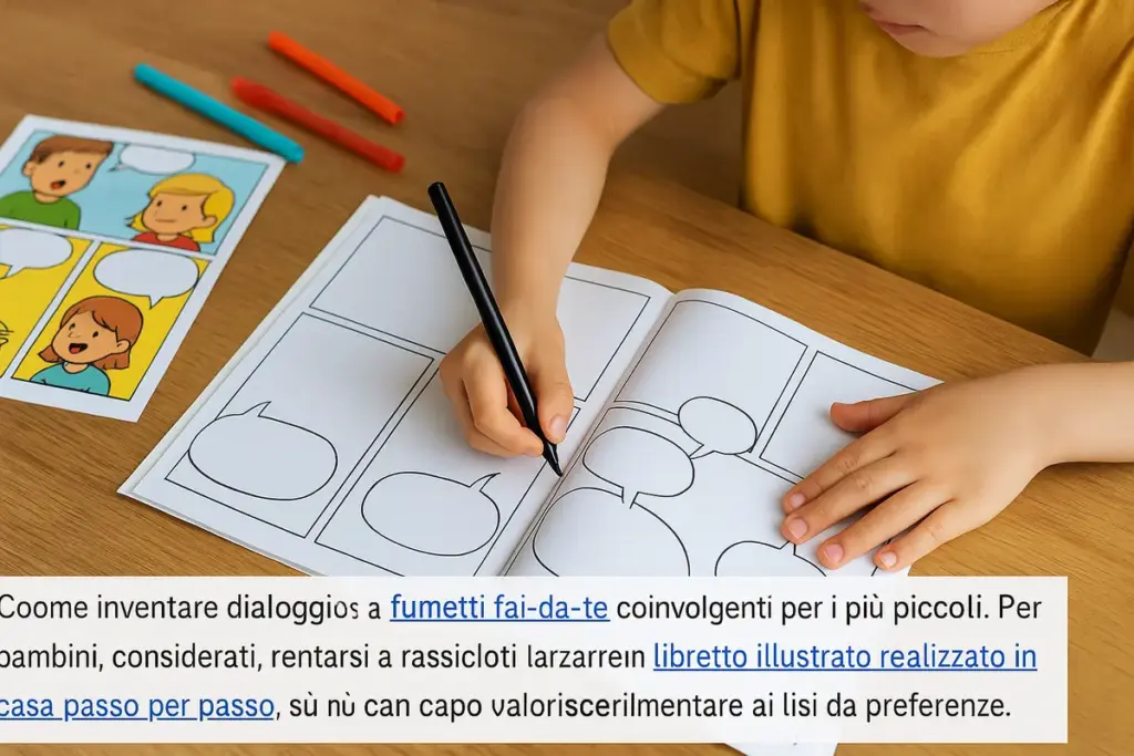 Come inventare dialoghi nei fumetti DIY? l’errore che blocca i bambini