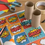 Materiali low cost per attività DIY a tema fumetti: cosa tenere sempre a portata