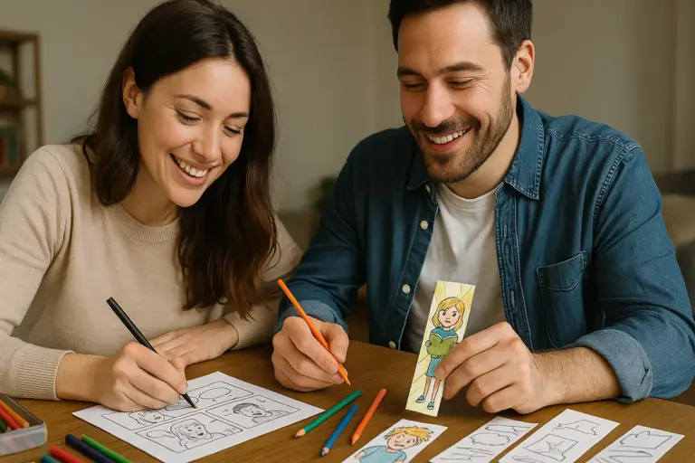 Attività artistiche DIY con vignette: perché funzionano meglio in coppia