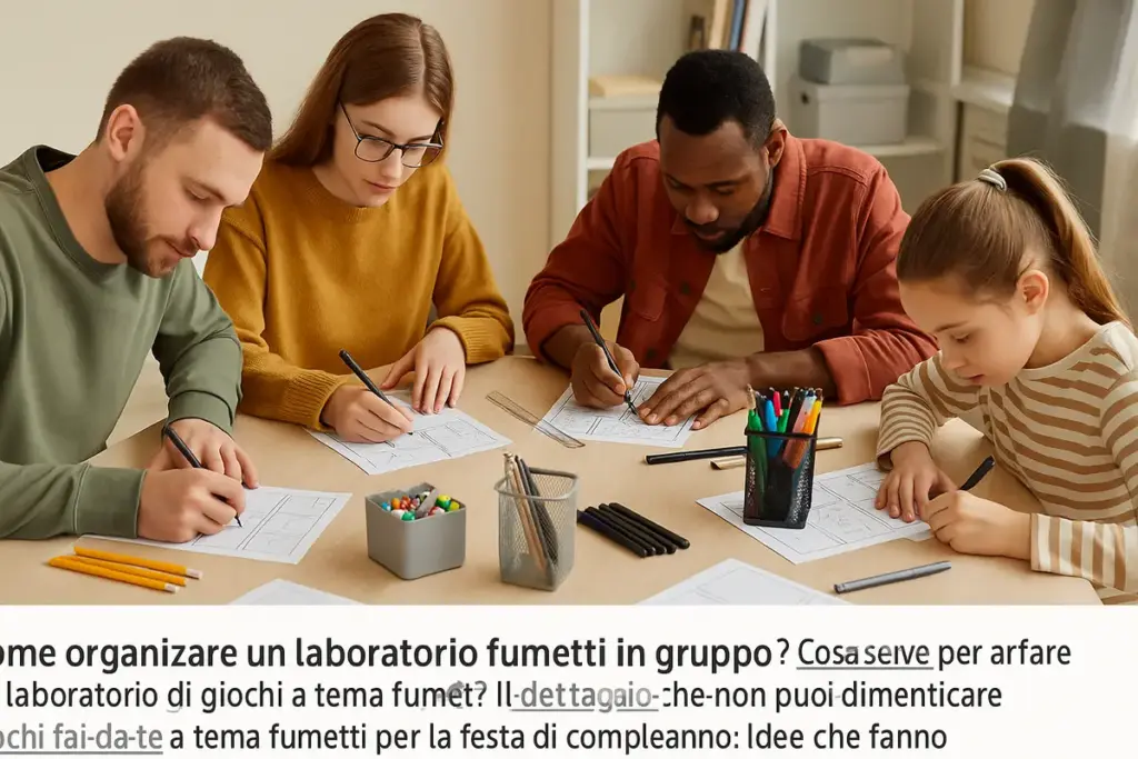 Come organizzare un laboratorio fumetti in gruppo: l’ordine che evita il caos