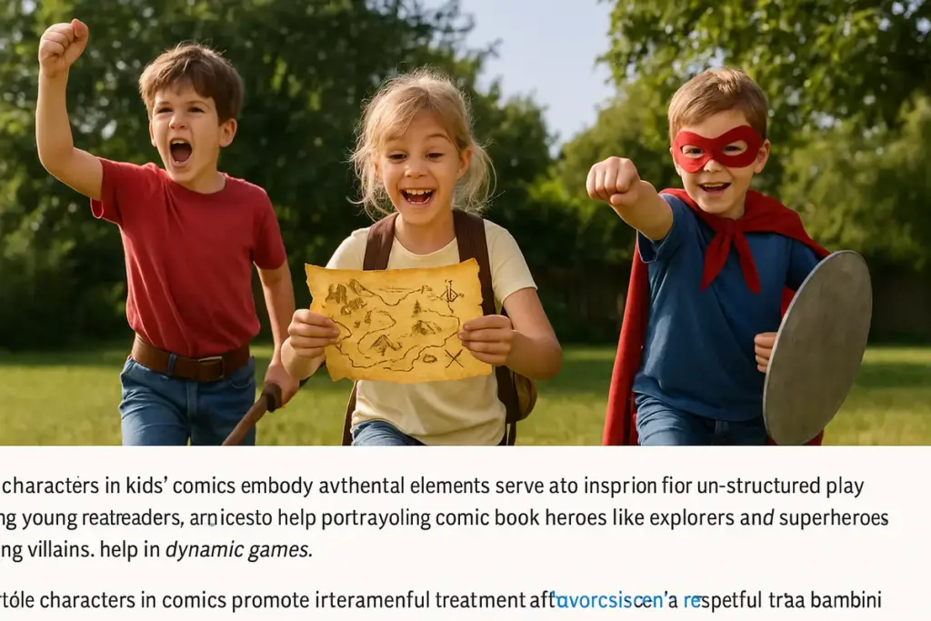 Protagonisti avventurosi nei fumetti kids: il tratto che accende i giochi liberi