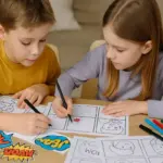 Attività creative a tema fumetti per bambini timidi: l’abbinamento che aiuta