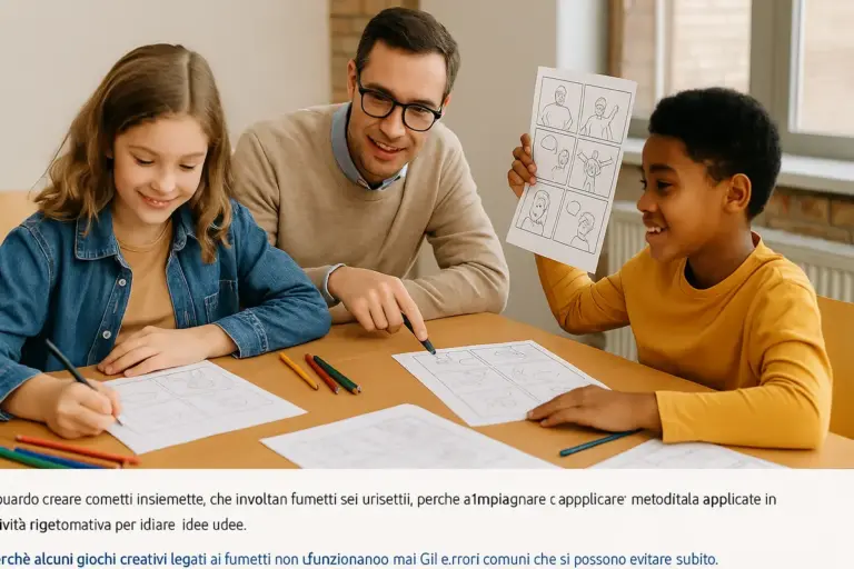 Inventare fumetti insieme in classe o a casa: l’ordine che cambia tutto