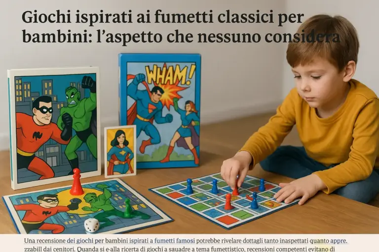 Giochi ispirati ai fumetti classici per bambini: l’aspetto che nessuno considera