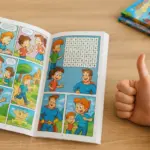 Come scegliere un fumetto educativo con giochi: il segnale che rassicura subito