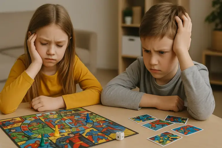 Giochi da tavolo a tema fumetti per bambini: il difetto che li fa smettere
