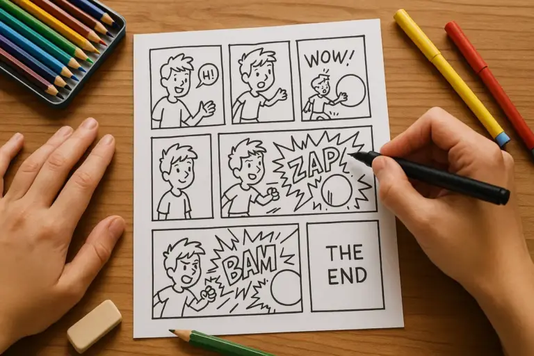 Quante vignette servono in un fumetto fatto in casa? la risposta cambia tutto