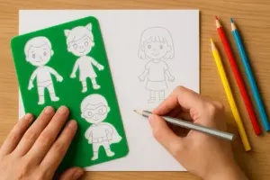 Stencil fai-da-te per disegnare personaggi: il passaggio che semplifica tutto