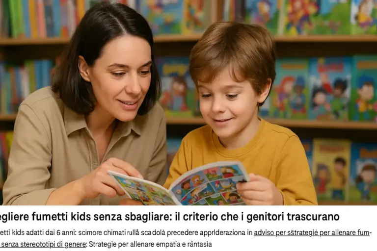 Scegliere fumetti kids senza sbagliare: il criterio che i genitori trascurano