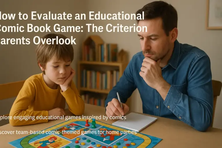 Come valutare un gioco educativo a fumetti: il criterio che i genitori sottovalutano