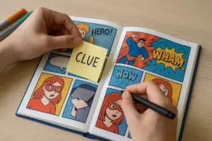 Come nascondere gli indizi in un fumetto DIY: il passaggio che sorprende tutti