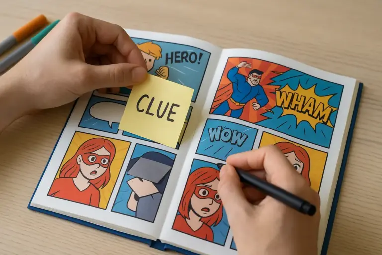 Come nascondere gli indizi in un fumetto DIY: il passaggio che sorprende tutti