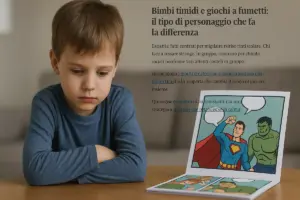 Bimbi timidi e giochi a fumetti: il tipo di personaggio che fa la differenza
