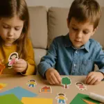 Scenette in carta da ritagliare con i bambini: l’attività che li tiene concentrati davvero