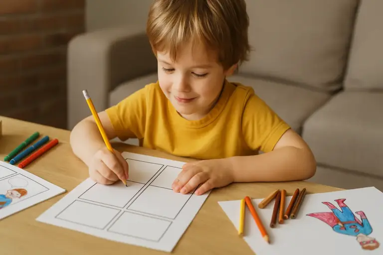 Fumetti DIY per bambini dai 5 anni: l’approccio che evita la frustrazione iniziale