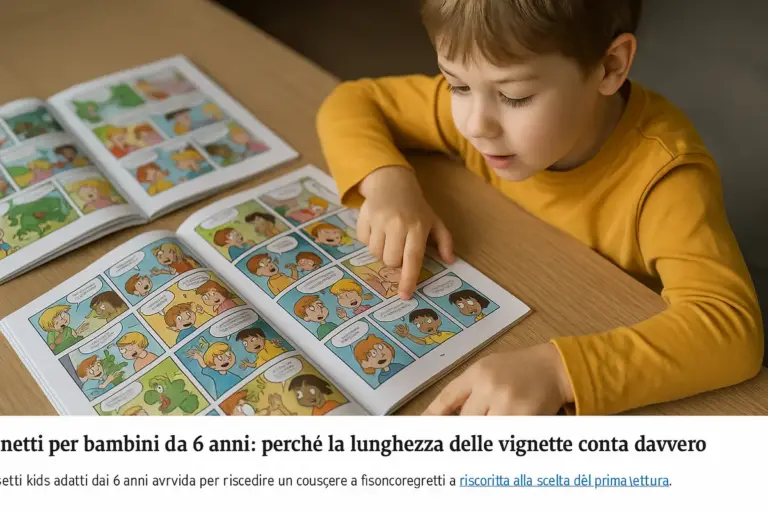 Fumetti per bambini da 6 anni: perché la lunghezza delle vignette conta davvero