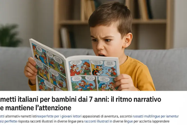 Fumetti italiani per bambini dai 7 anni: il ritmo narrativo che mantiene l’attenzione