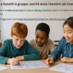 Inventare storie a fumetti in gruppo: perché aiuta i bambini più riservati