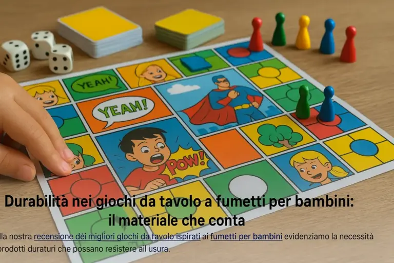 Durabilità nei giochi da tavolo a fumetti per bambini: il materiale che conta