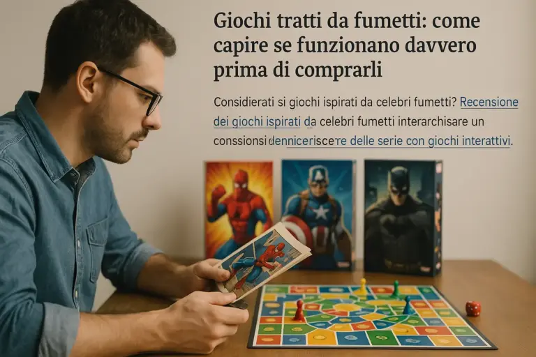 Giochi tratti da fumetti: come capire se funzionano davvero prima di comprarli