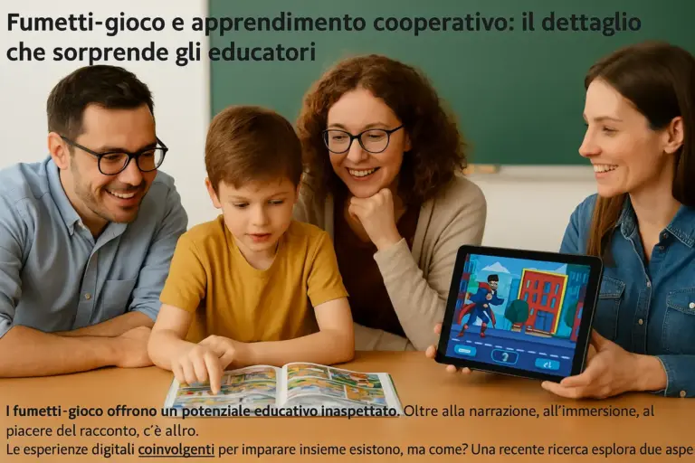 Fumetti-gioco e apprendimento cooperativo: il dettaglio che sorprende gli educatori