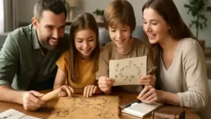 Caccia al tesoro in casa con indizi disegnati: come prepararla in 20 minuti senza comprare materiali