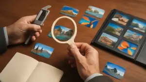 Domino delle immagini fatto a mano: gioco creativo con simboli facili da riconoscere e collegare