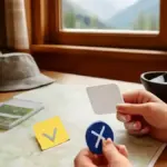 Tris su carta con simboli inventati: preparare una partita da portare in viaggio