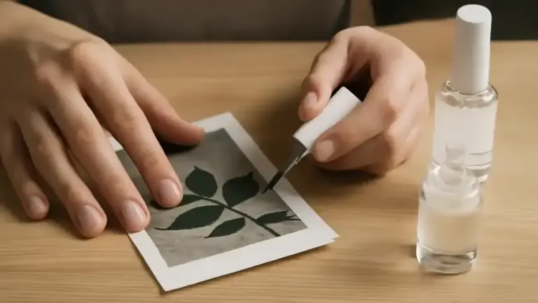 Foglie d’autunno su carta: creare impronte per decorare un biglietto