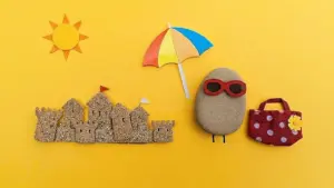 Lavoretti con conchiglie e sassi: creare un mosaico su cartoncino
