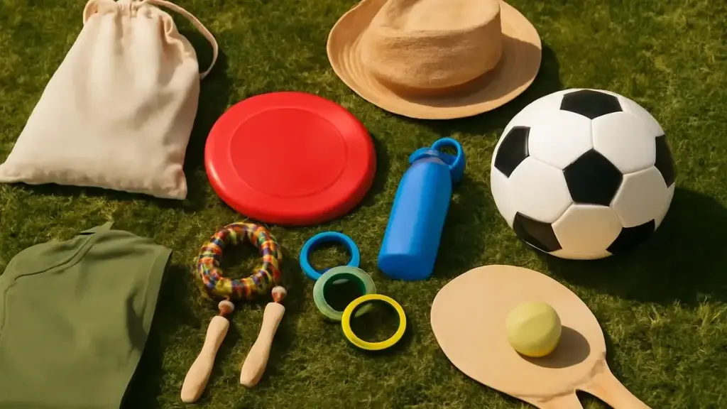 Giochi da fare in giardino con bambini di età diverse: la corsa degli oggetti da riordinare