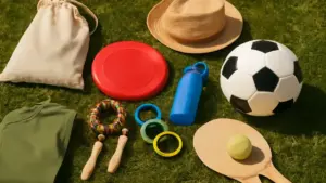 Giochi da fare in giardino con bambini di età diverse: la corsa degli oggetti da riordinare