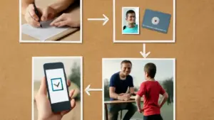 Vignette per bambini da disegnare: come mostrare un movimento in tre passaggi