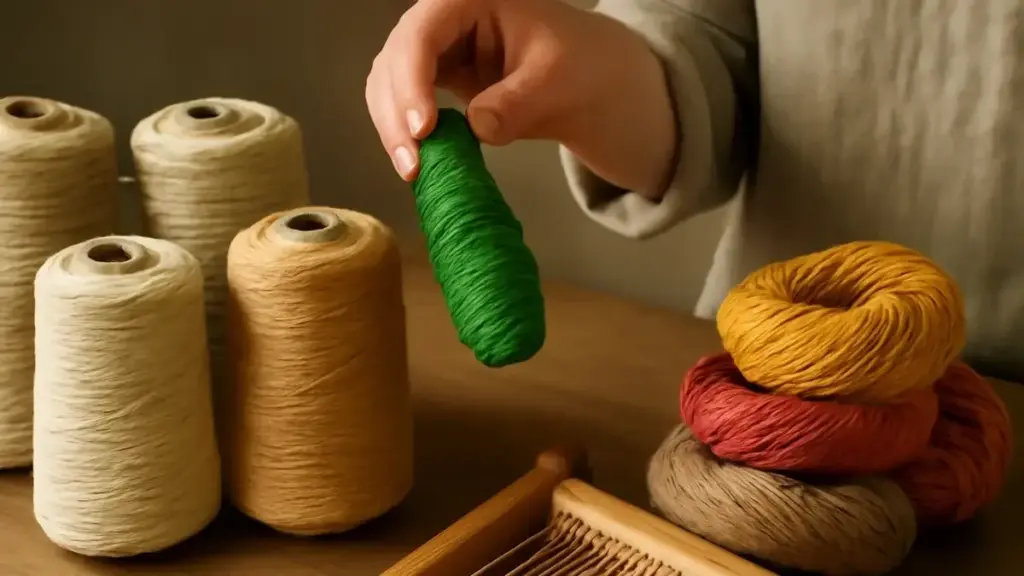 Telaio di cartone per bambini: come intrecciare fili di lana colorati