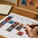 Come costruire un calendario settimanale con finestrelle di carta
